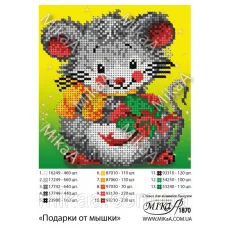 МИКА-1870 (А5) Подарки от мышки. Схема для вышивки бисером