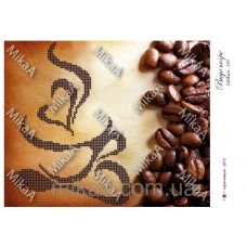 МИКА-0550 (А4) Вкус кофе. Схема для вышивки бисером