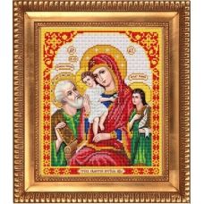 И-4038 Пресвятая Богородица Трех Радостей. Схема для вышивки бисером Благовест