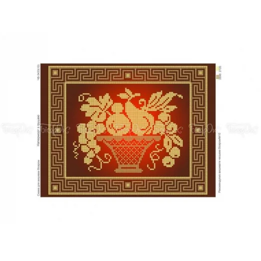 ЧВ-3433 Натюрморт с грушей. Схема для вышивки бисером. Бисерок