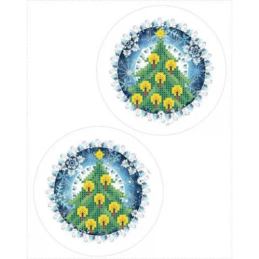 СД-290 Елочная игрушка. Схема для вышивки бисером. Княгиня Ольга