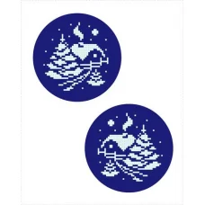 СД-291 Елочная игрушка. Схема для вышивки бисером. Княгиня Ольга