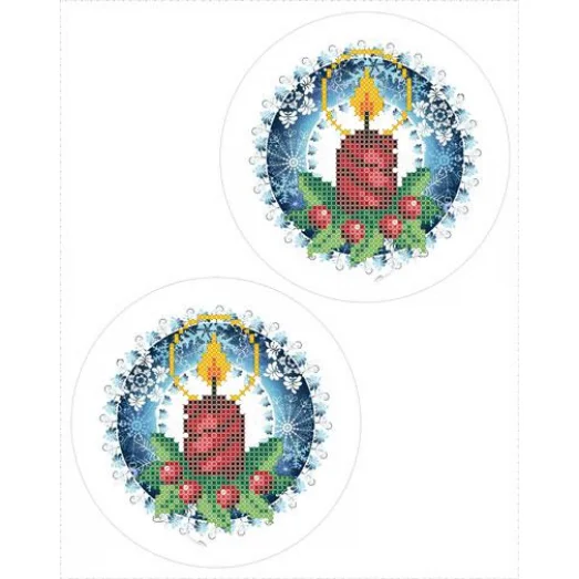 СД-297 Елочная игрушка. Схема для вышивки бисером. Княгиня Ольга