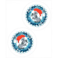 СД-298 Елочная игрушка. Схема для вышивки бисером. Княгиня Ольга