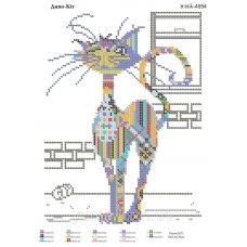 ЮМА-4554 Чудо-кот. Схема для вышивки бисером