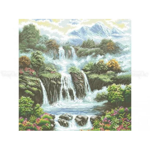 ЧВ-8037 Водопад. Схема для вышивки бисером. Бисерок