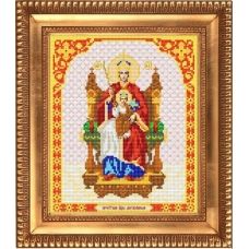 И-4046 Пресвятая Богородица Державная. Схема для вышивки бисером Благовест