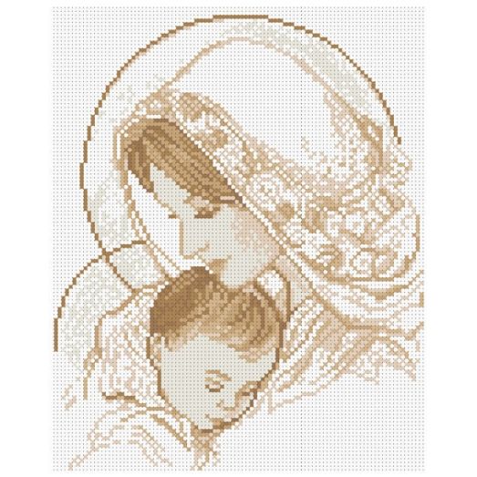 КРМ-65 Мадонна и дитя. Схема для вышивки бисером ТМ КО