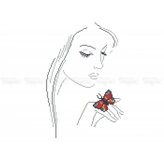 ЧВ-5156 Поцелуй бабочки. Схема для вышивки бисером. Бисерок