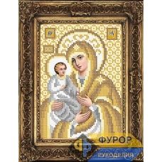 ФР-ИБ5-095-2 Пресвятая Богородица Троеручица (золото). Схема для вышивки бисером ТМ Фурор