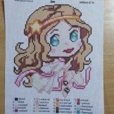 МИКА-К-056 Дева Канва для вышивки нитками