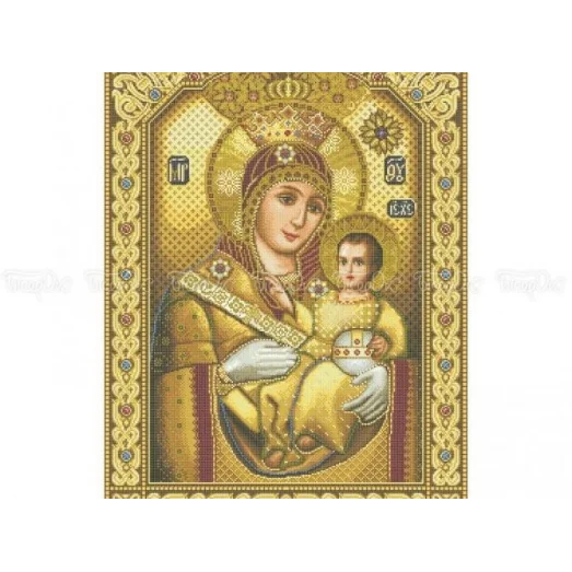 ЧВ-8047 Икона Божьей Матери золото. Схема для вышивки бисером. Бисерок