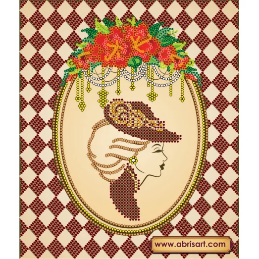 АС-055 Ретро. Схема для вышивки бисером на холсте. АбрисАрт