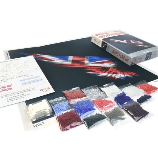 М-22001 Флаг Крыло Великобритании. Набор для вышивки бисером ТМ Miniart Crafts