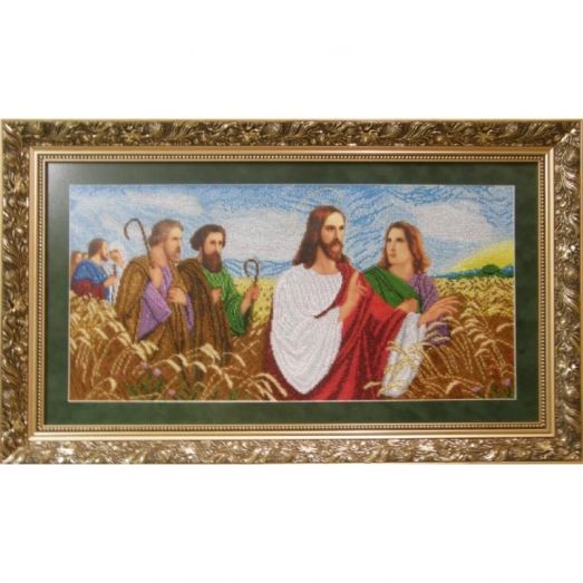 ІАП (набор) Иисус с апостолами в поле. Набор для вышивки бисером БС Солес