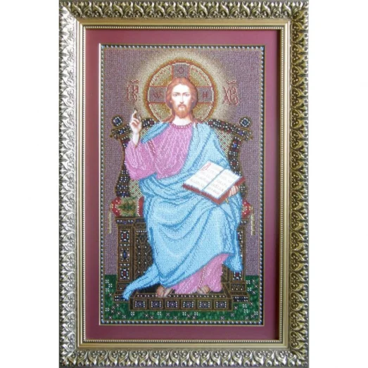 ІТ (набор) Иисус на троне. Набор для вышивки бисером БС Солес
