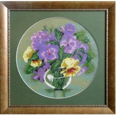 КВ-05 (набор) Анютины глазки. Набор для вышивки бисером БС Солес