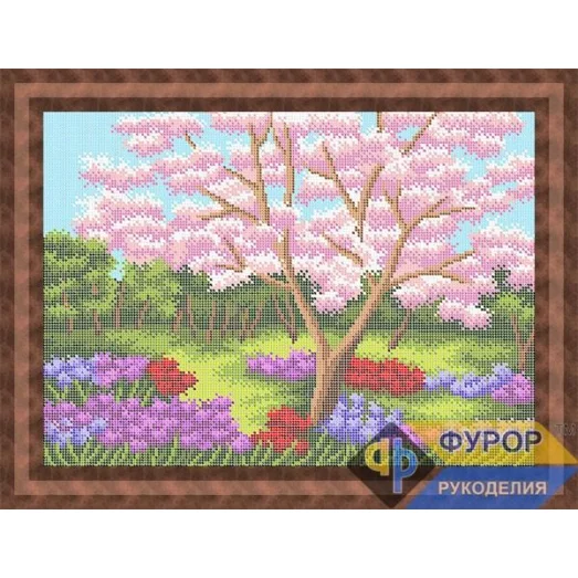 ФР-ПБп3-109 В цветущем саду. Схема для вышивки бисером ТМ Фурор рукоделия