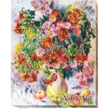 АВ-490 Хризантемы. Набор для вышивки бисером. Абрис Арт