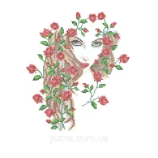 ЮМА-3373 Дикая роза. Схема для вышивки бисером