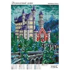 МИКА-1993 (А3) Великолепный замок. Схема для вышивки бисером