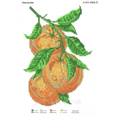 ЮМА-4565а Апельсин. Схема для вышивки бисером