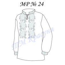 МР-24 Заготовка сорочка мужская для вышивки нитками или бисером. ТМ Красуня