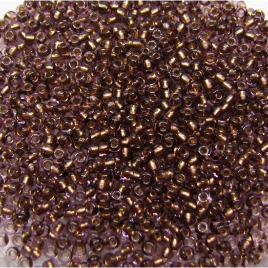 25014 Бисер Preciosa сиренево-коричневый прокрашеный
