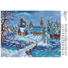 ДАНА-2151 Зимний пейзаж. Схема для вышивки бисером