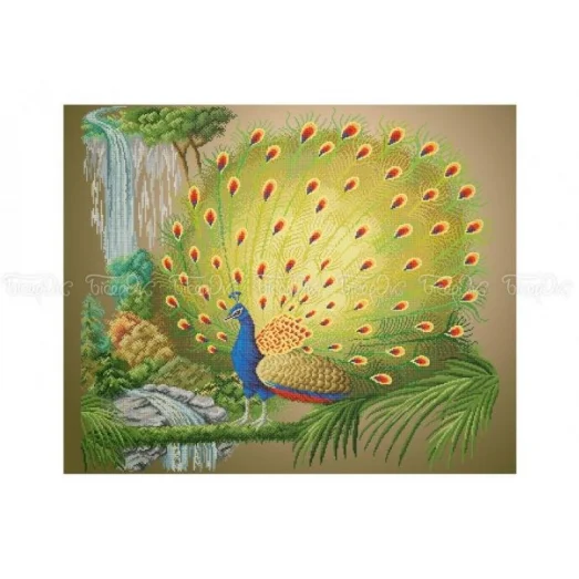 ЧВ-8025 Павлин. Схема для вышивки бисером. Бисерок