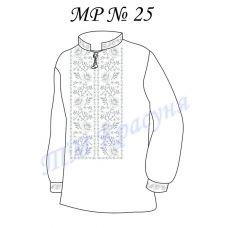 МР-25 Заготовка сорочка мужская для вышивки нитками или бисером. ТМ Красуня
