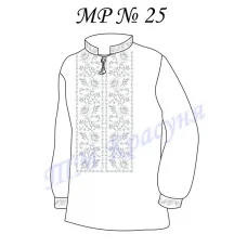 МР-25 Заготовка сорочка мужская для вышивки нитками или бисером. ТМ Красуня