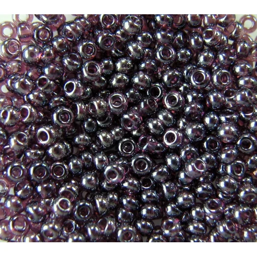 26060 Бисер прозрачный сиреневый глазурированный