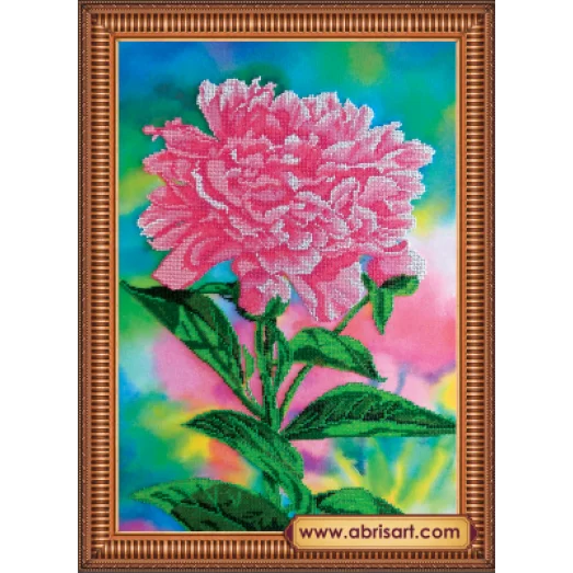 АВ-263 Пион. Набор для вышивки бисером. Абрис Арт
