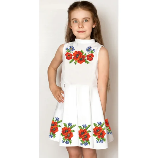 ПДП-054 (С) УКРАИНОЧКА. Детское пошитое платье Солнышко