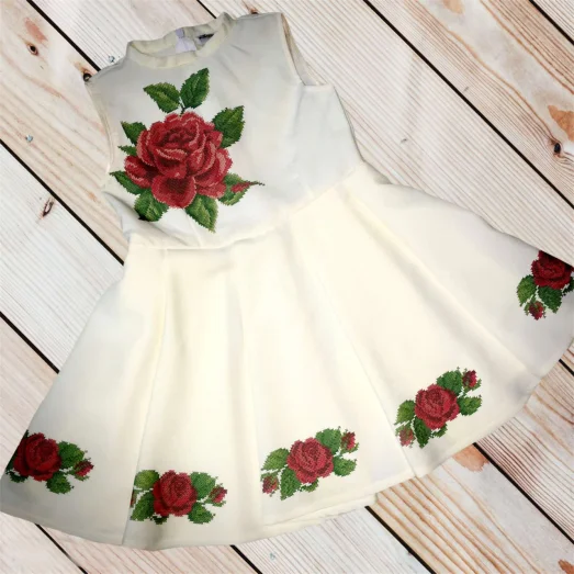 ПДП-030 (С) УКРАИНОЧКА. Детское пошитое платье Солнышко