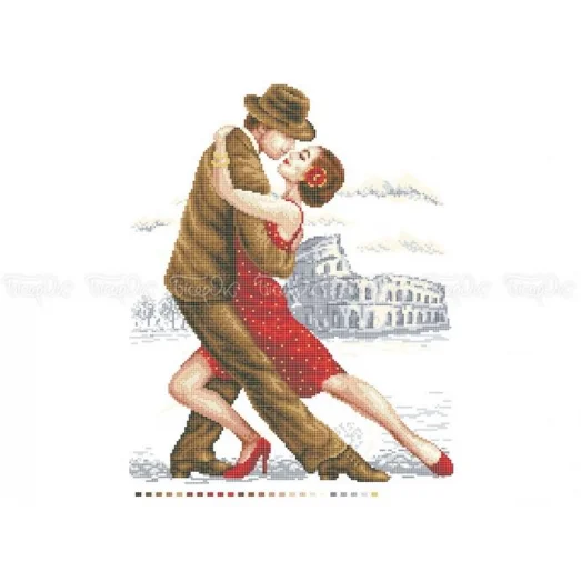 ЧВ-6040 (40*45) Танго: Рим. Схема для вышивки бисером. Бисерок