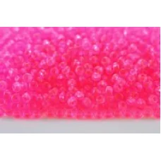 38777м Бисер Preciosa розовый прозрачный тёртый яркий матовый