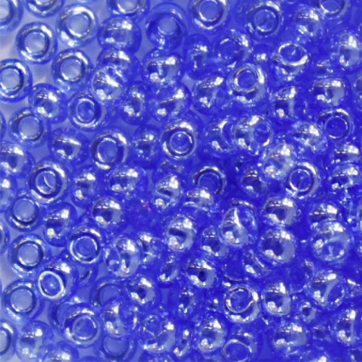 36030 Бисер Preciosa голубой глазурь прозрачный