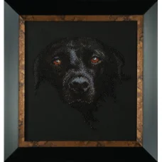 Б-066 Верный пес. Набор для вышивки бисером Чаривна Мить