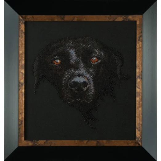 Б-066 Верный пес. Набор для вышивки бисером Чаривна Мить