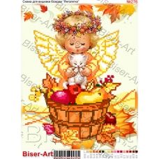 ВА-0276 (А4) Осенний ангел. Схема для вышивки бисером БисерАрт