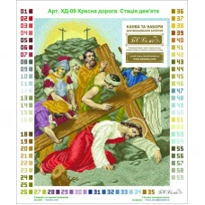 ХД-09 (набор) Иисус падает в третий раз под тяжестью креста. БС Солес