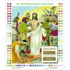 ХД-10 (набор) Иисуса сдирают одежду. Набор для вышивки бисером БС Солес