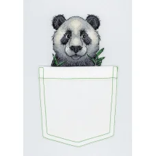 В-241 Веселая панда. Набор для вышивки крестом МП Студия