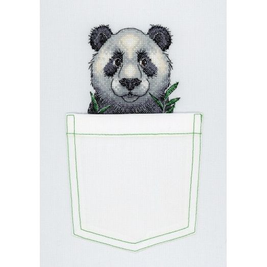 В-241 Веселая панда. Набор для вышивки крестом МП Студия