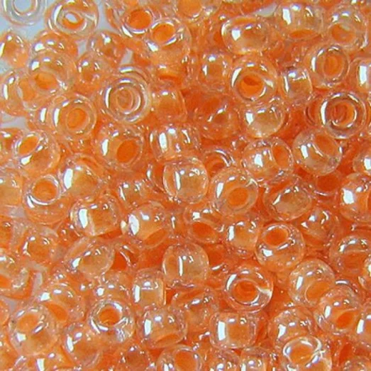38188 Бисер Preciosa стеклянный абрикосовый глазурь с прокрасом
