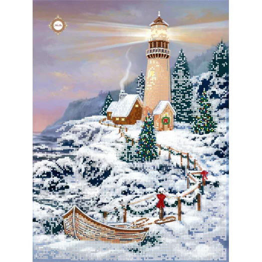 СЛ-3423 Свет Рождества. Схема для вышивки бисером ТМ Миледи