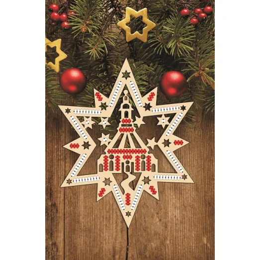 Ф-НГ-28 Заготовка на фанере Новогодняя игрушка для вышивки. ТМ Фея Вышивки