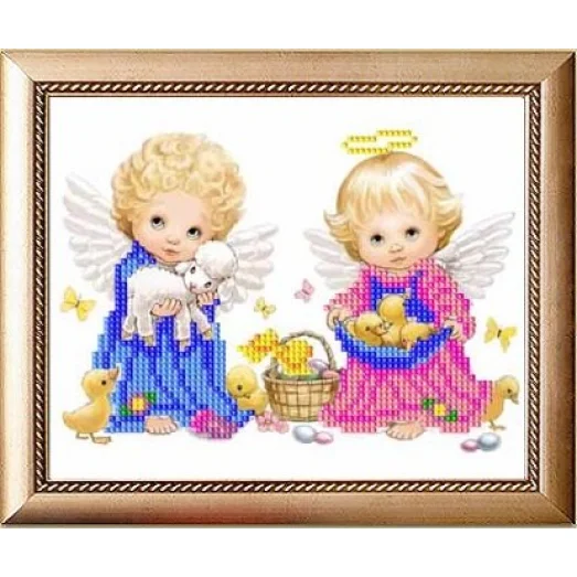 К-5004 Ангелочки. Схема для вышивки бисером Благовест